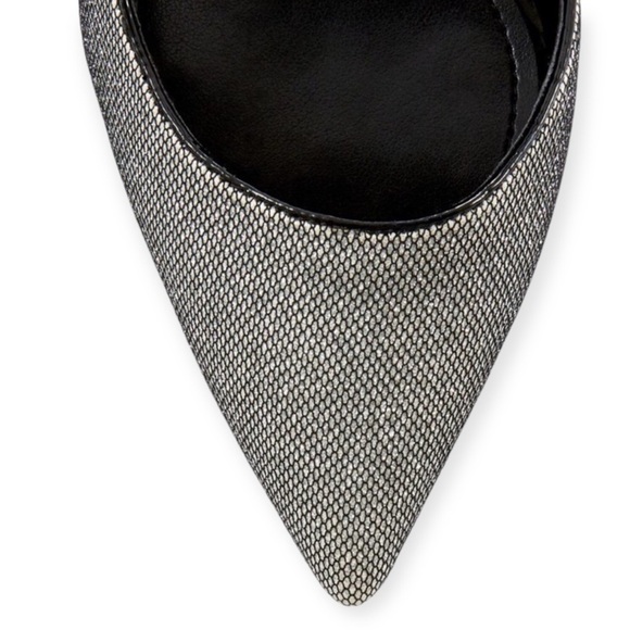 Whbm Athena Silver Glitter Pointed  Heels - Picture 3 of 4